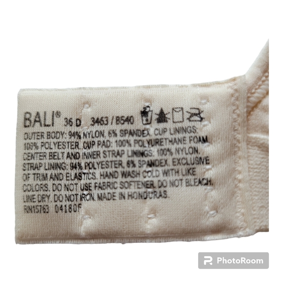 Bali Cool Comfort Revolution Shaping WireFree Bra DF3463 Light Beige 36D NWT - Picture 6 of 9
